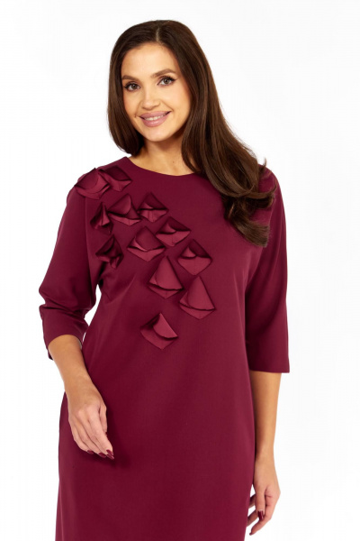 Платье Karina deLux M-1405 брусника - фото 5