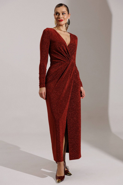 Платье Мода Юрс 25-2879 красный - фото 1