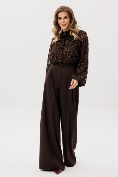 Брюки EOLA 3007.2  шоколадный - фото 1