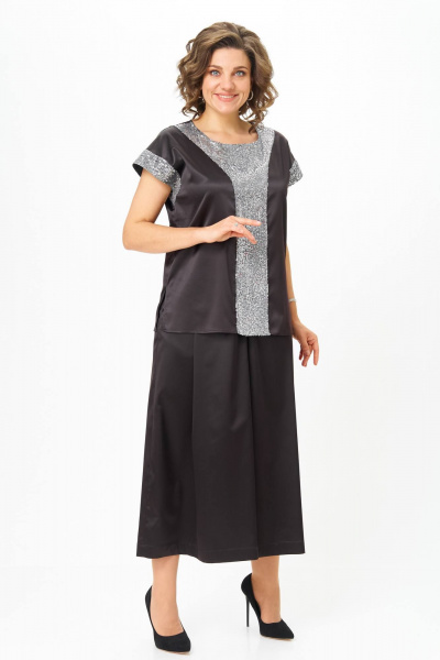 Блуза Andina city 5045-25 черный - фото 3