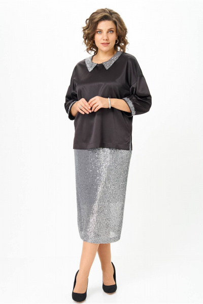 Блуза Andina city 5046-25 черный - фото 1