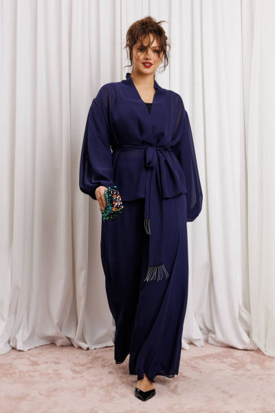 Блуза, брюки Anastasia 1063.1 нави - фото 6