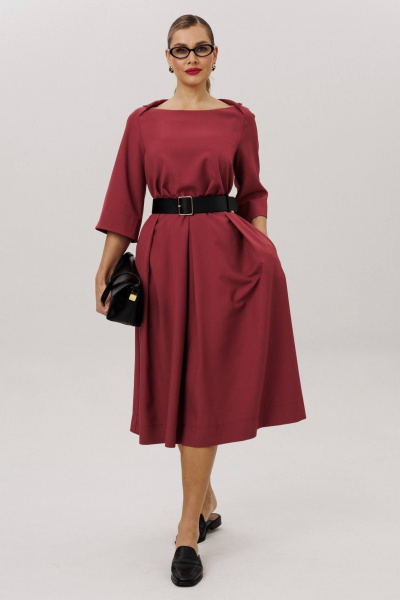 Платье Anastasia 1108.4 брусника - фото 2