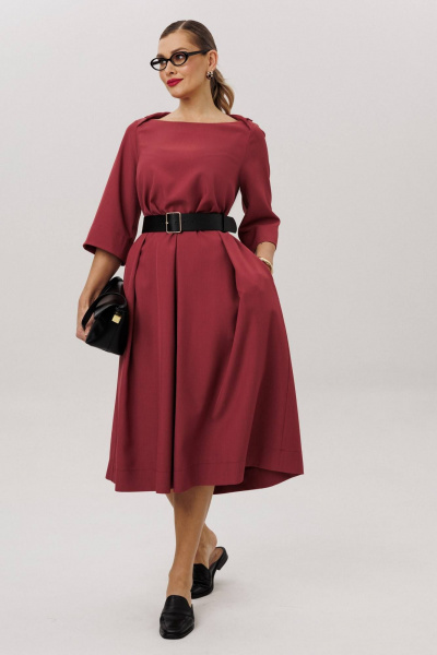 Платье Anastasia 1108.4 брусника - фото 1