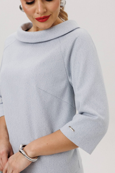 Блуза, юбка Anastasia 1163 серо-голубой - фото 5