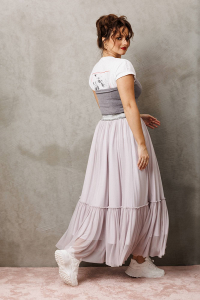 Юбка Anastasia 1296 французский серый - фото 5