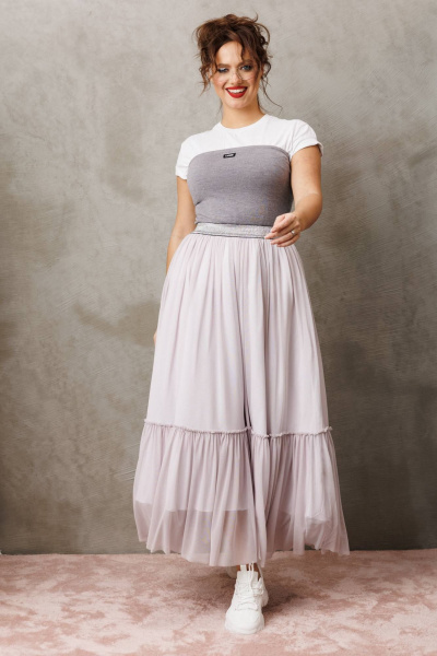 Юбка Anastasia 1296 французский серый - фото 4