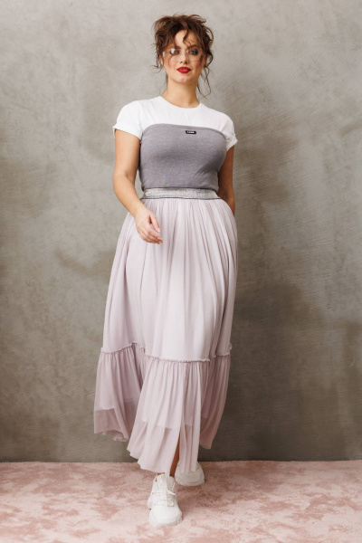 Юбка Anastasia 1296 французский серый - фото 3