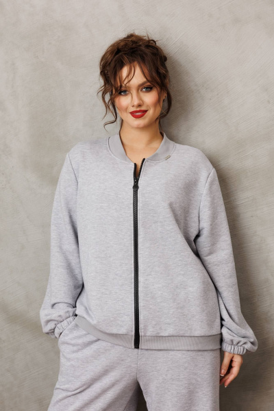 Брюки, джемпер Anastasia 1317 серый меланж - фото 6