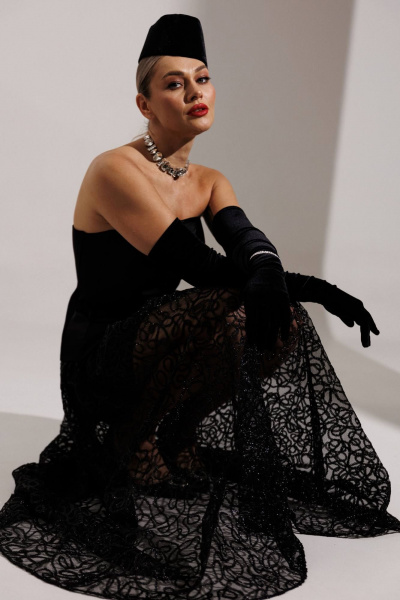 Юбка Мода Юрс 25-2954 черный - фото 10