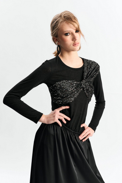 Джемпер MilMil 1267 черный - фото 1