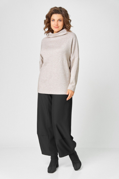 Джемпер Bliss 0858 бежевый_с_люрексом - фото 6