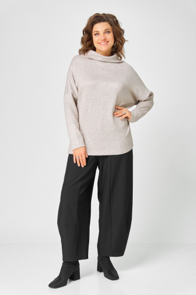 Джемпер Bliss 0858 бежевый_с_люрексом - фото 2