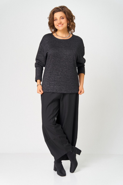 Джемпер Bliss 08378 черный_с_люрексом - фото 4