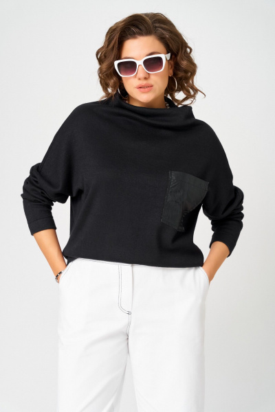 Джемпер Bliss 0857 черный - фото 7