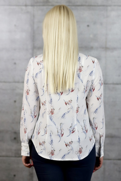 Блуза Avila 0651 белый - фото 3