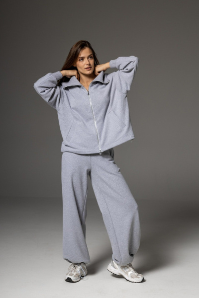 Брюки, бомбер Twok 112501 серый - фото 8