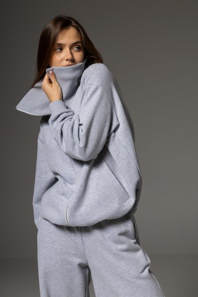 Брюки, бомбер Twok 112501 серый - фото 5