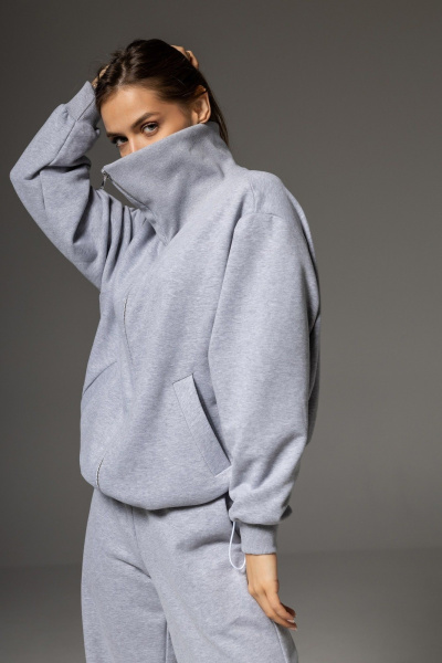 Брюки, бомбер Twok 112501 серый - фото 3