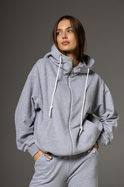 Брюки, бомбер Twok 112502 серый - фото 3