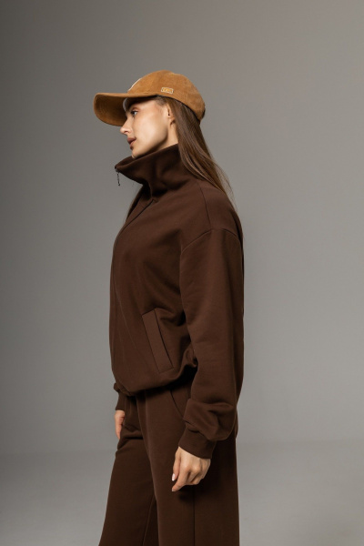 Брюки, бомбер Twok 112507 шоколад - фото 4