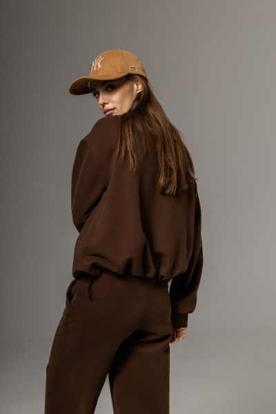 Брюки, бомбер Twok 112507 шоколад - фото 5