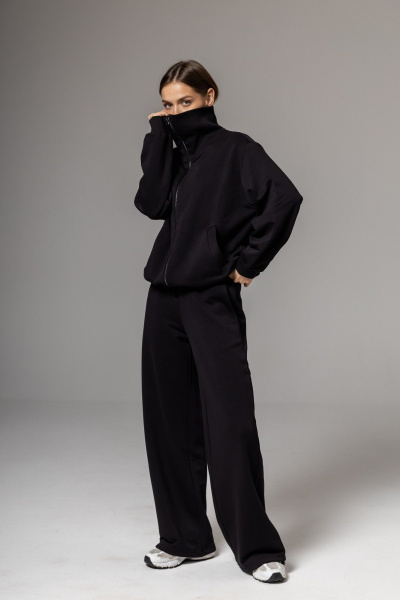 Брюки, бомбер Twok 112508 черный - фото 1