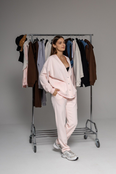 Брюки, кардиган Twok 112509 розовый - фото 7