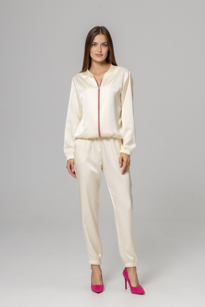 Брюки, бомбер Twok 925120 сливочный - фото 1