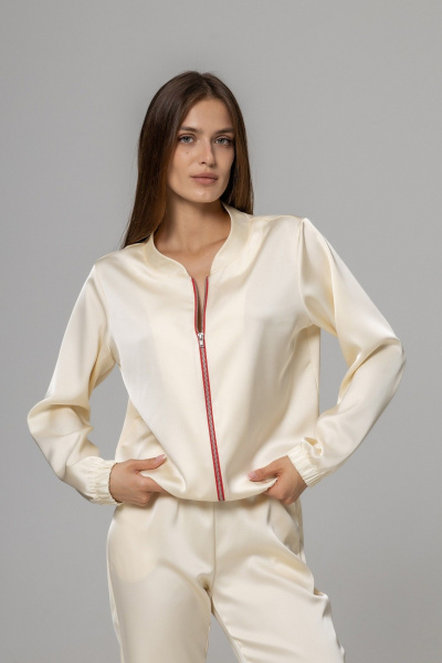 Брюки, бомбер Twok 925120 сливочный - фото 3