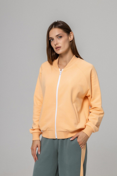 Брюки, бомбер Twok 925709 персик/шалфей - фото 6