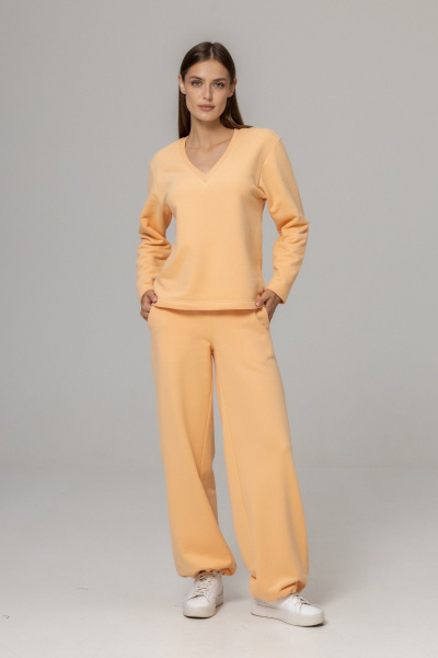 Брюки, джемпер Twok 925713 персик - фото 1