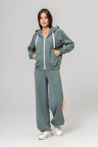 Брюки, бомбер Twok 925715 шалфей - фото 3