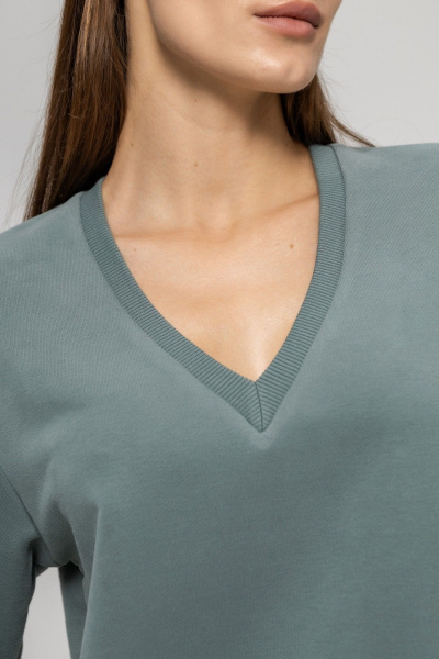 Джемпер Twok 925716 шалфей - фото 4