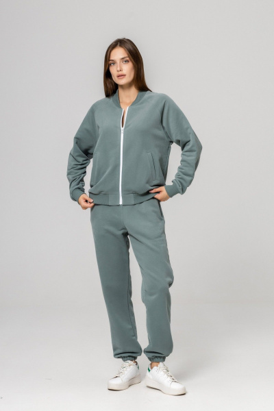 Брюки, бомбер Twok 925717 шалфей - фото 2