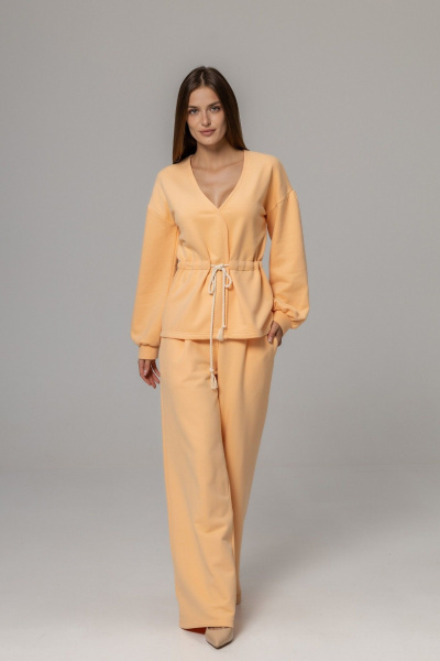 Брюки, джемпер Twok 925721 персик - фото 1