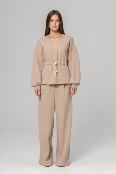 Брюки, джемпер Twok 925722 бежевый - фото 6