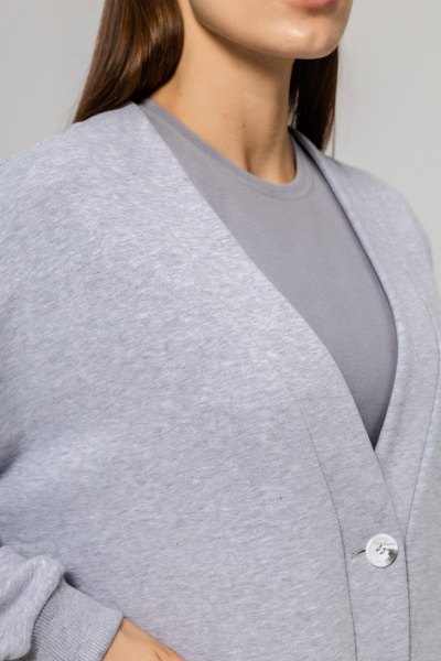 Кардиган Twok 952726 серый - фото 5