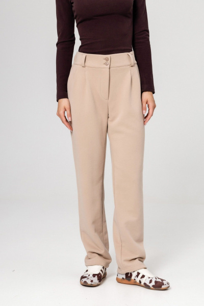 Брюки Twok 952731 бежевый - фото 5