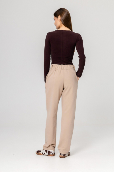 Брюки Twok 952731 бежевый - фото 2