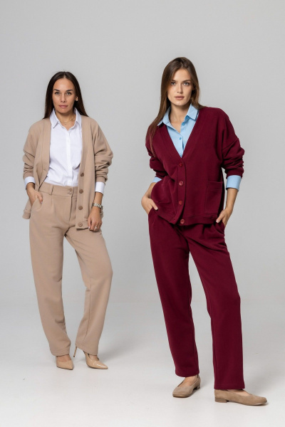 Кардиган Twok 952732 бежевый - фото 6