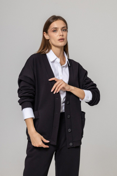 Кардиган Twok 952735 черный - фото 2