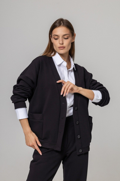 Кардиган Twok 952735 черный - фото 1