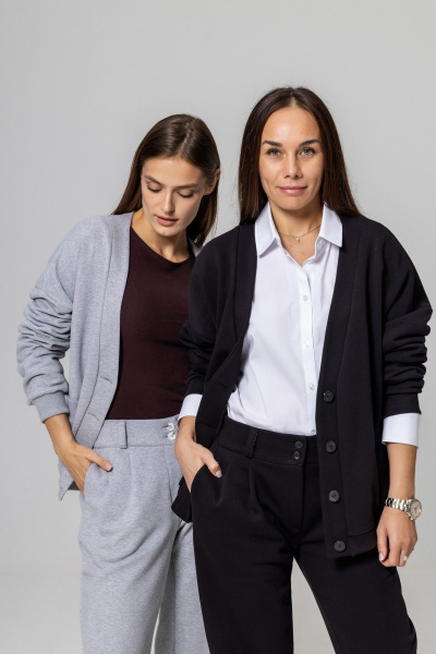 Кардиган Twok 952735 черный - фото 6