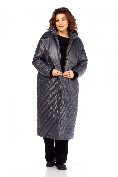 Пальто Диомант 2131 серый - фото 17