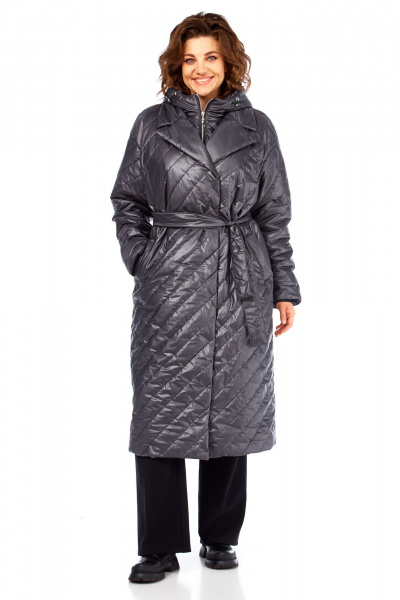 Пальто Диомант 2131 серый - фото 9