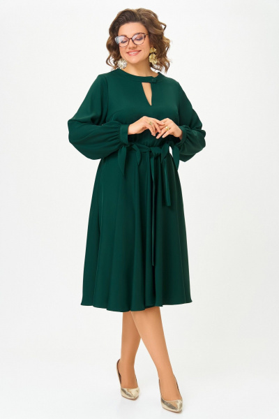 Платье Swallow 891 темный_изумруд - фото 6