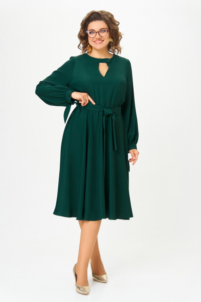 Платье Swallow 891 темный_изумруд - фото 1