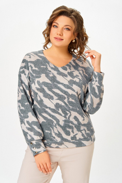 Джемпер Swallow 800.9 серо-бежевый - фото 1