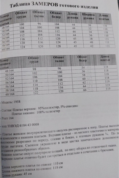 Платье Svetlana-Style 1958 синий_принт - фото 6